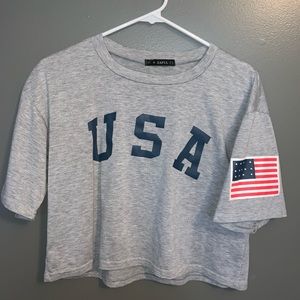 USA cropped t-shirt